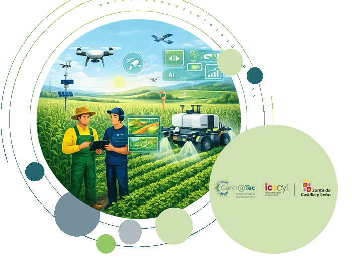 Imagen ilustrativa de robótica aplicada a la agricultura